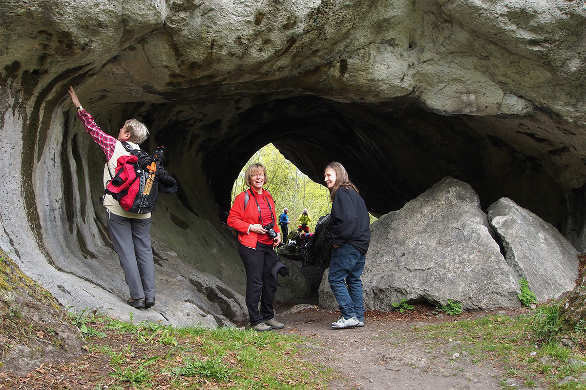 2015 DAV Suhl Höhlenwanderung Fränkische Schweiz Quakenschloss (Foto: Andreas Kuhrt)