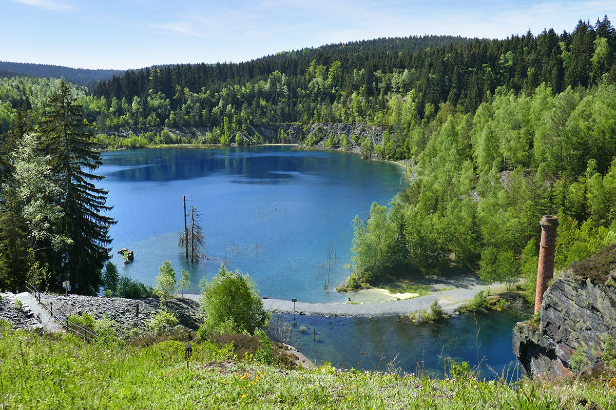 Schiefersee . Schieferpark Lehesten (Foto: Sigrid Beck)