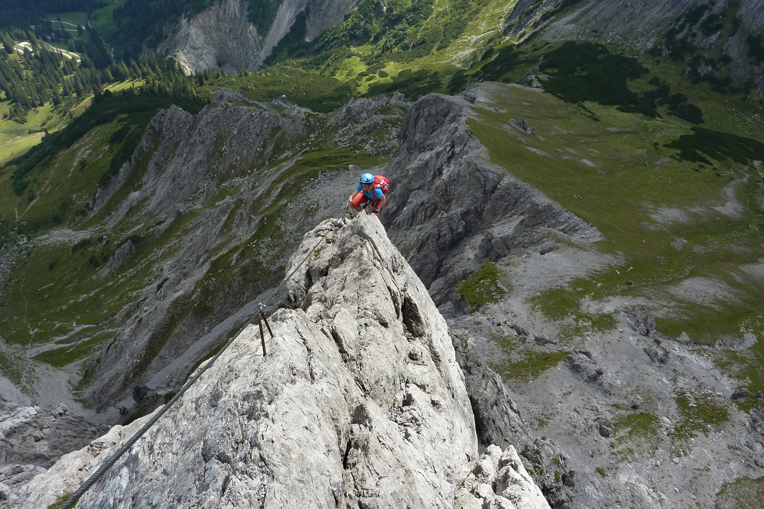 Klettersteig auf den Saulakopf . Klettersteigtour Montafon 2016 (Foto: Udo Geyersbach)