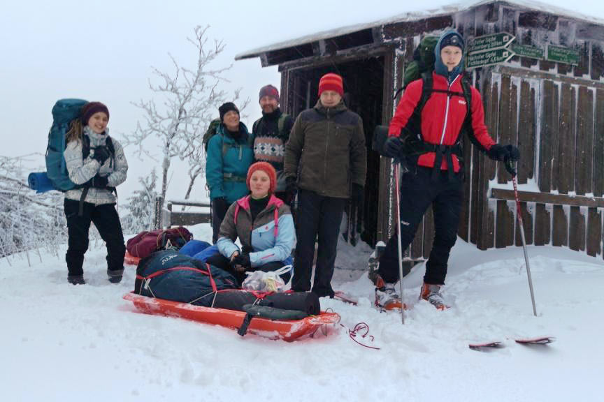 An der Finsterberghütte . Finsterberg 01.2017 (Foto: Uli Triebel)