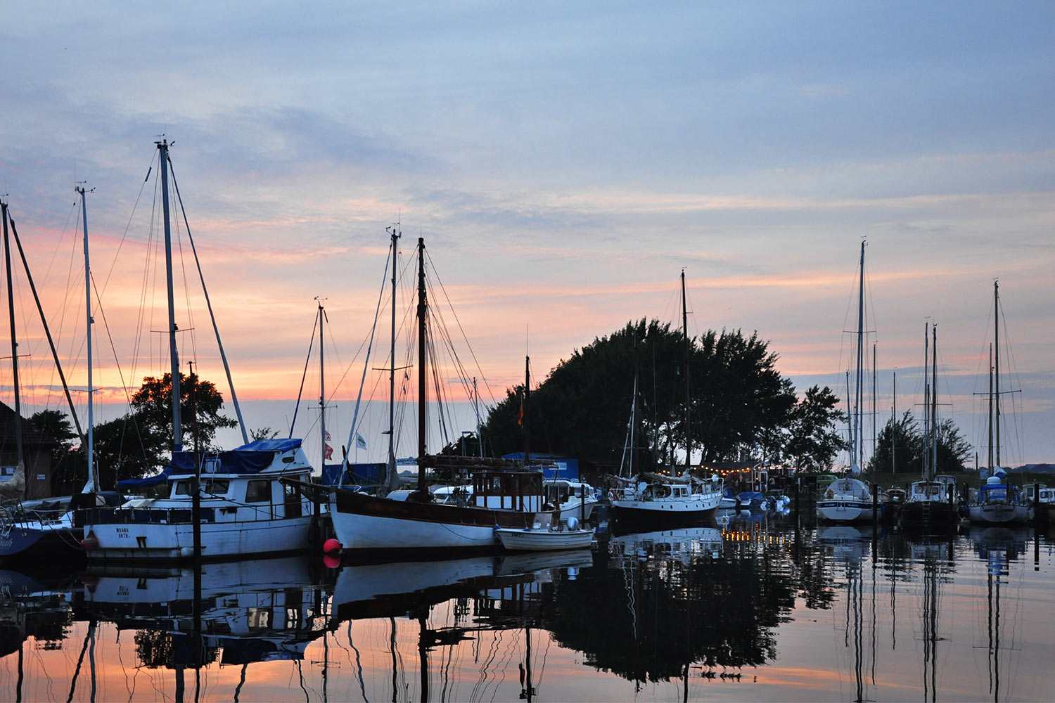 Im Hafen . Segeln Ostsee 2017 (Foto: Klaus Wahl)