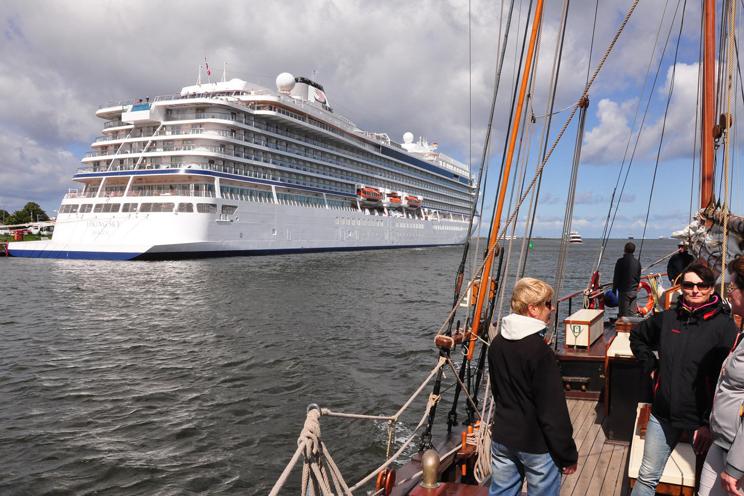 Begegnung . Segeln Ostsee 2017 (Foto: Klaus Wahl)