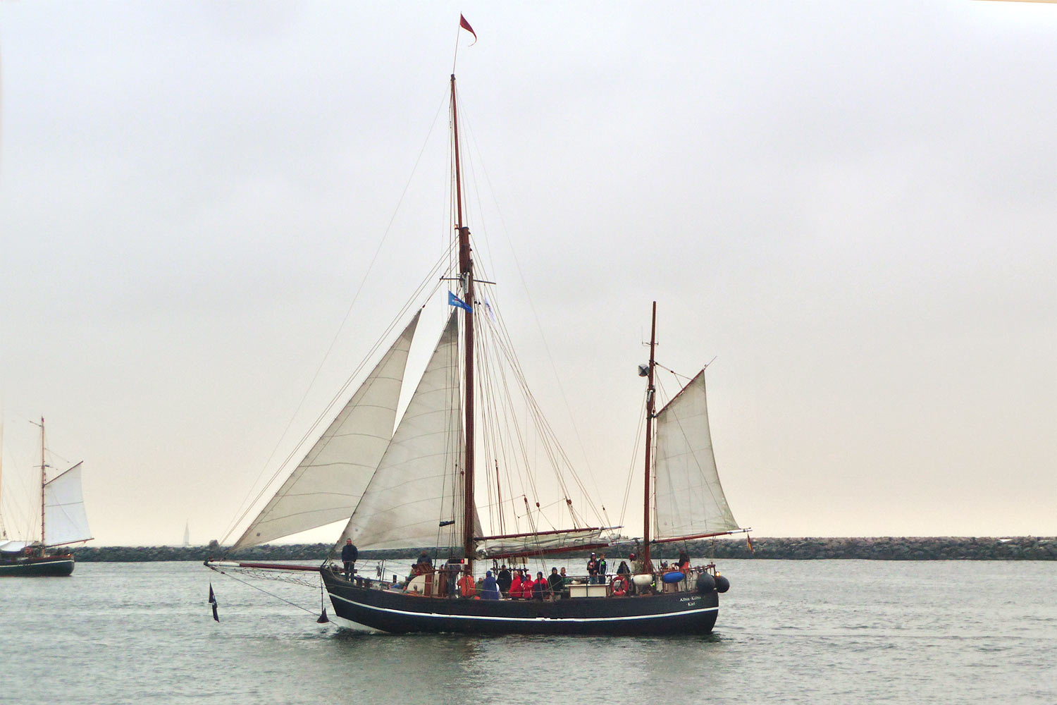 Segelschiff "Albin Köbis" . Segeln Ostsee 2017 (Foto: Klaus Wahl)