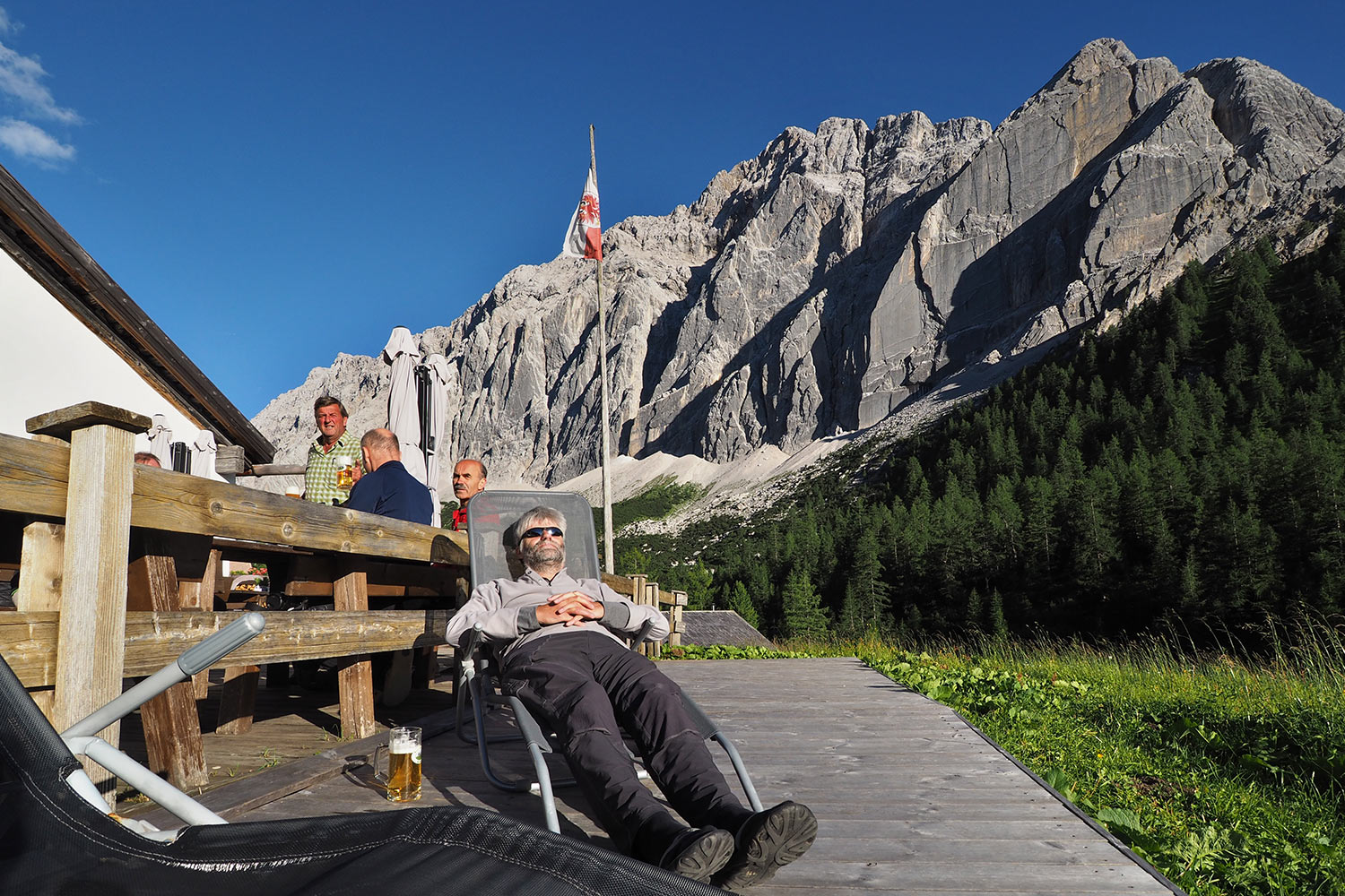 Gasthaus Hallerangeralm . Karwendel (Foto: Manuela Hahnebach 2017)