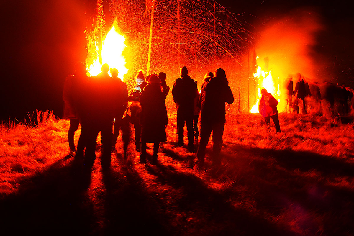 2017 Schweina: Fackelbrand auf dem Antoniusberg (Foto: Andreas Kuhrt)