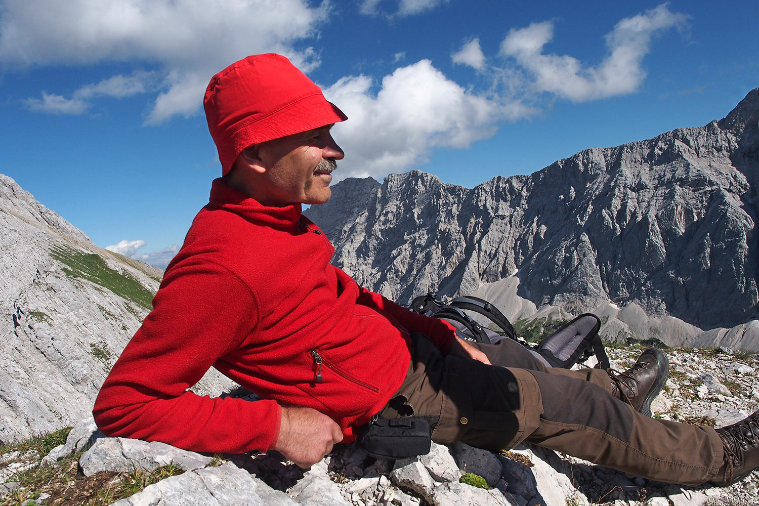 Udo auf der Sunntigerspitze (2321 m) . Karwendel (Foto: Andreas Kuhrt 2017)