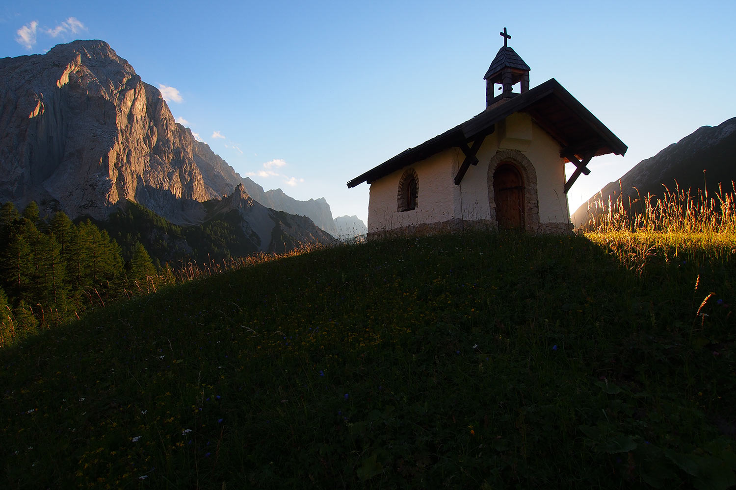 Kapelle an der Hallerangeralm (1775 m) . Karwendel (Foto: Andreas Kuhrt 2017)