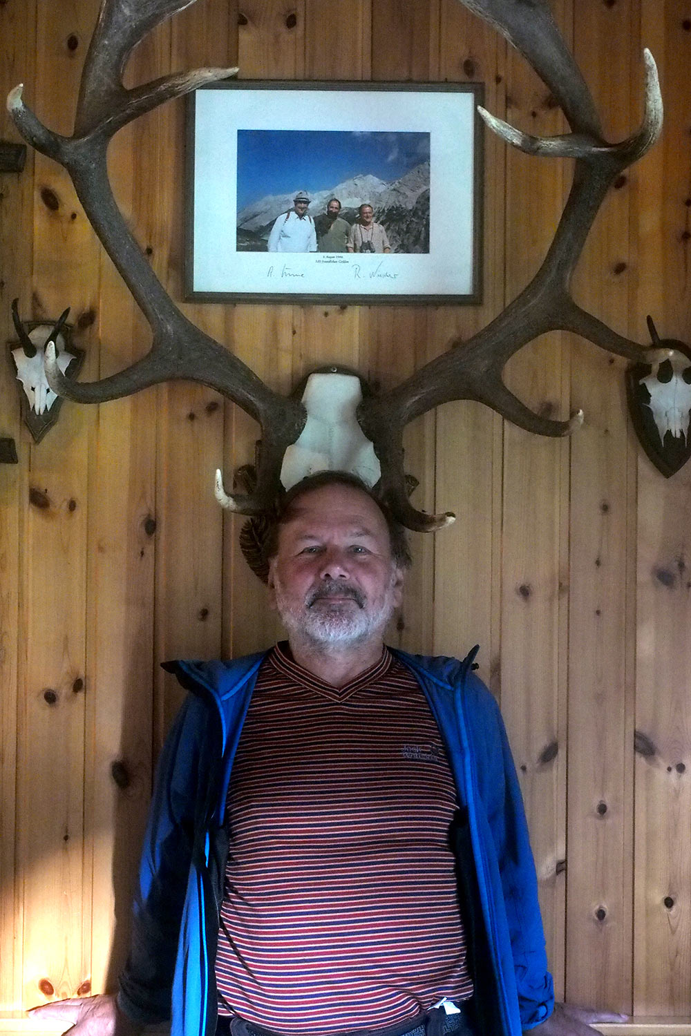 Gehörnter Klaus auf der Möslalm . Karwendel (Foto: Andreas Kuhrt 2017)