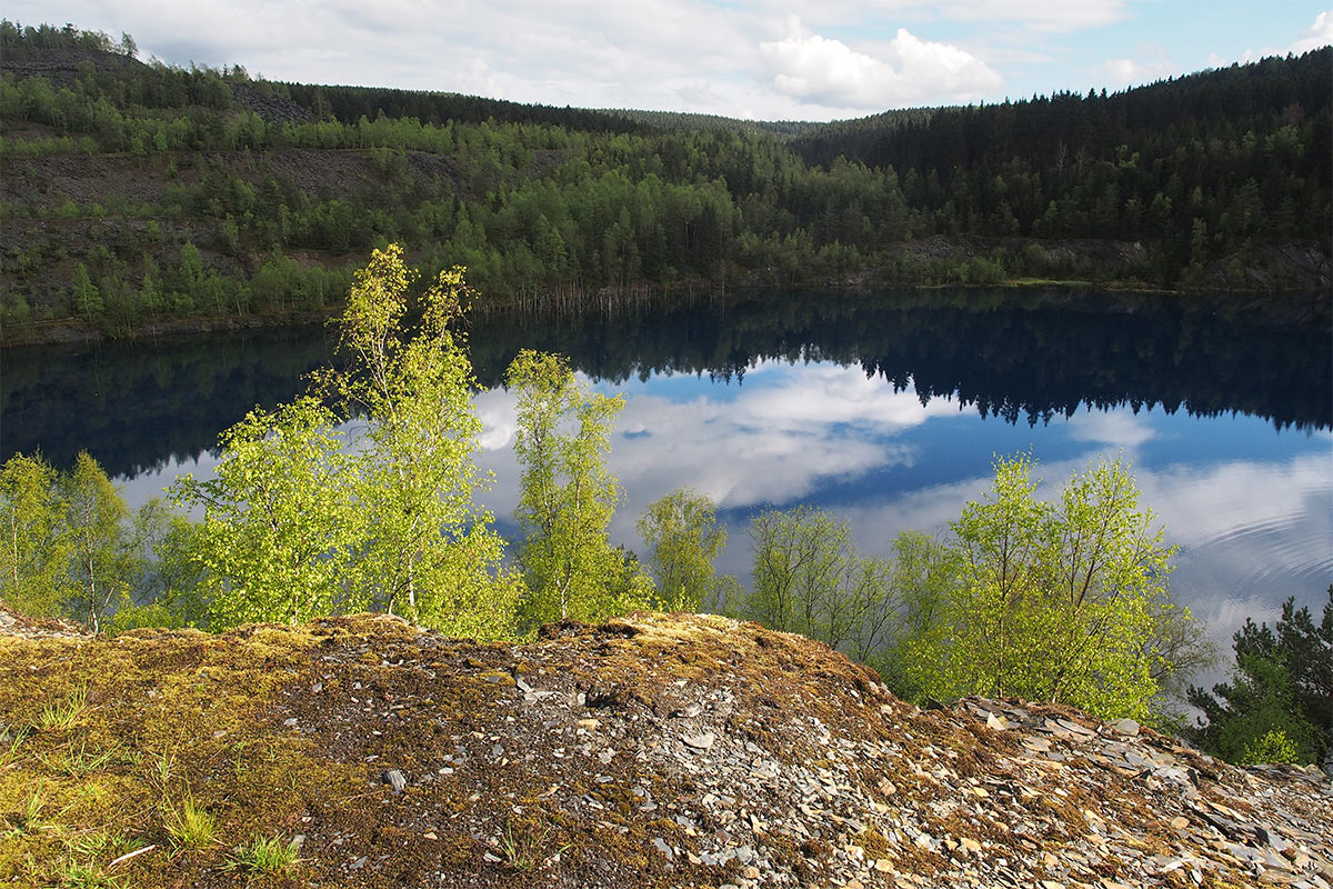 Schiefersee . Frühlingswanderung im Schieferpark Lehesten (Foto: Andreas Kuhrt 2017)