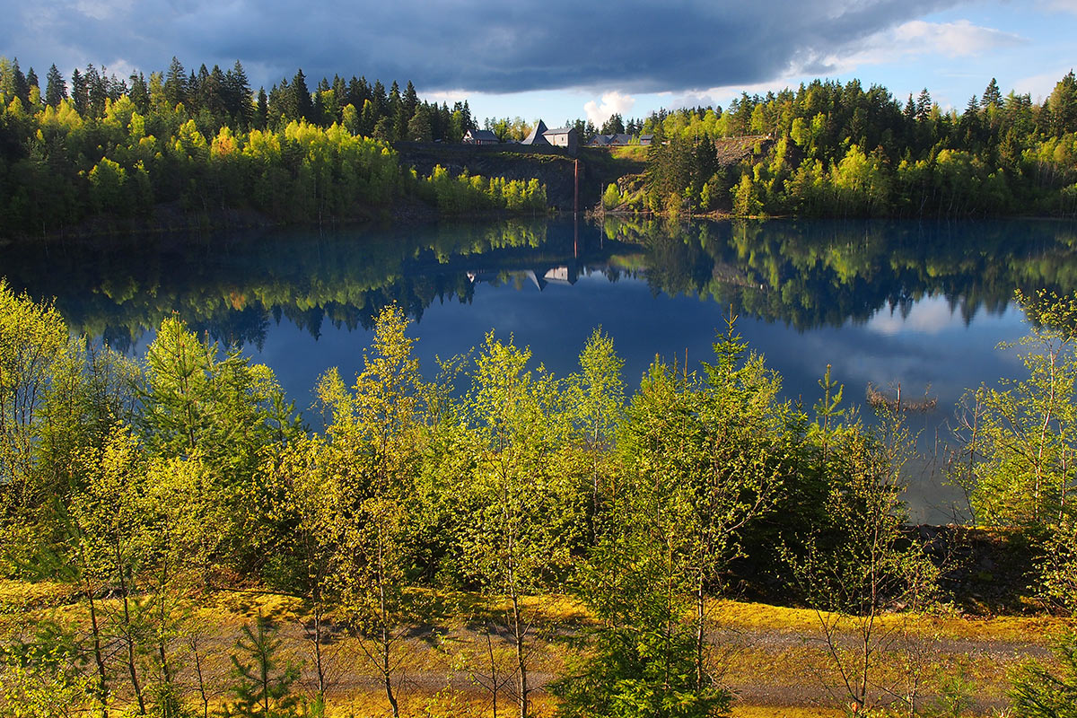 Schiefersee . Frühlingswanderung im Schieferpark Lehesten (Foto: Andreas Kuhrt 2017)