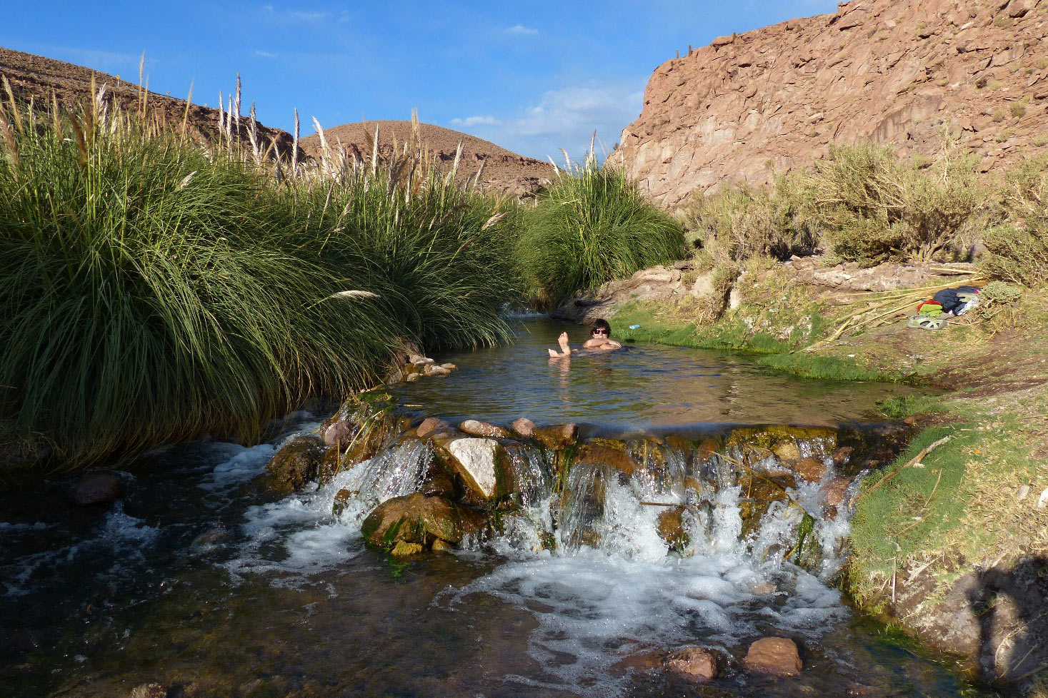 Thermalbad in der Atacama . Chile 2017/18 (Foto: Klaus-Jürgen Rennert)