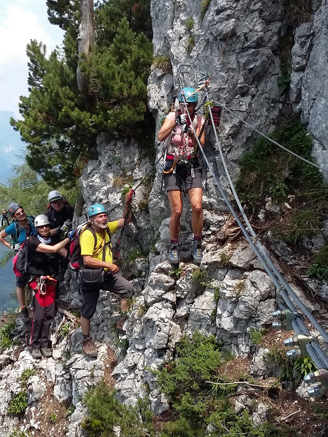Am Kleinen Jenner . Klettersteige Berchtesgadener Alpen 2018 (Foto: Susanne Bergmann)