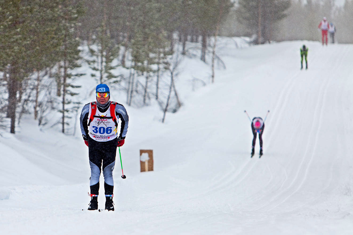 Matthias Michalowski beim Nordenskiöldsloppet 2018 (Foto: Skadi Michalowski)