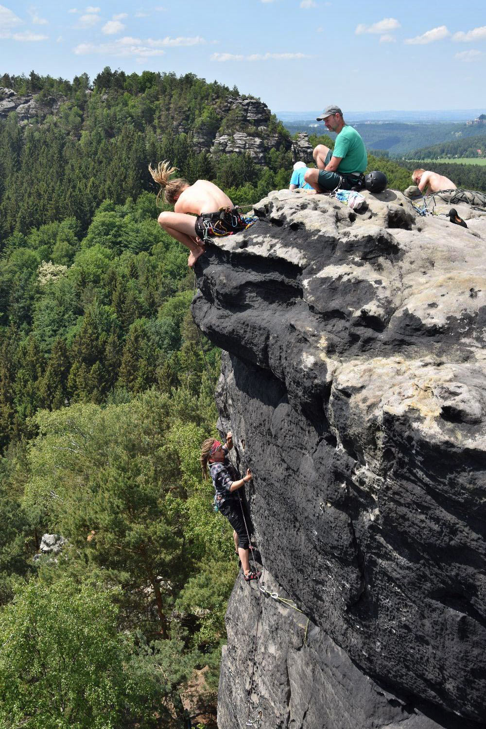 Jugendkletterfahrt Sächsische Schweiz . Pfingsten 2018 (Foto: Eva-Luna Triebel)