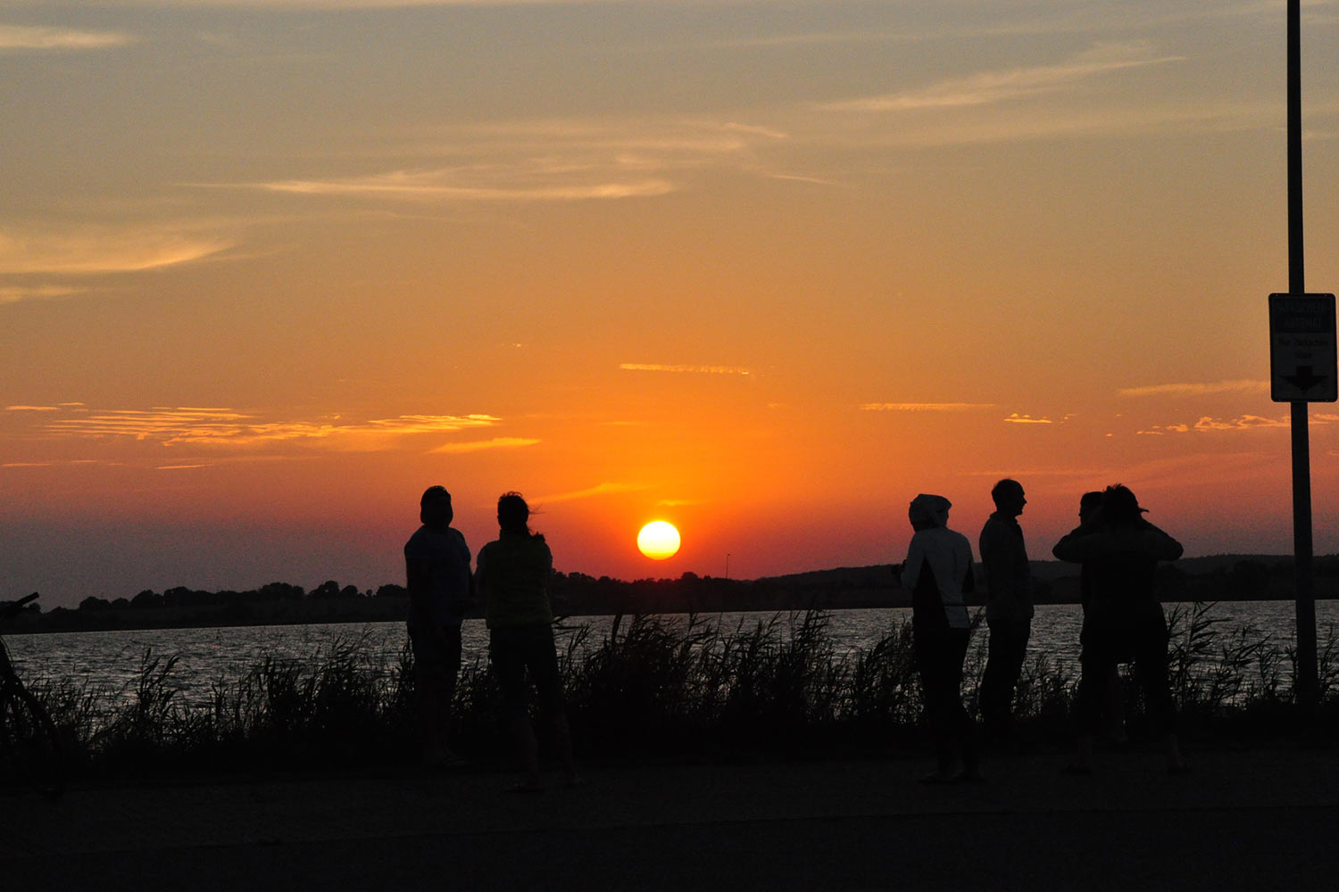 Sonnenuntergang auf Rügen . Segeln Ostsee 2018 (Foto: Klaus Wahl)