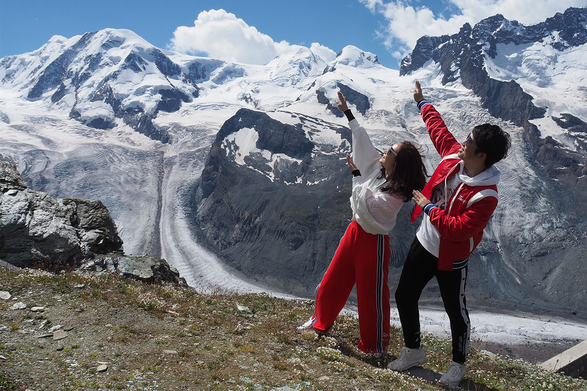 Schweiz 2019: Touristen am Gornergrat (Foto: Andreas Kuhrt)