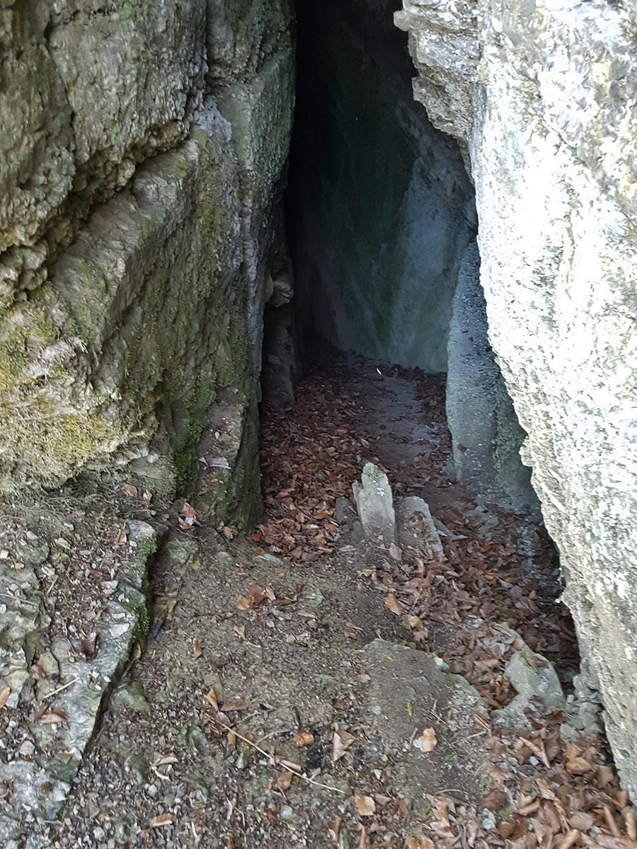 Eisloch am Eingefallenen Berg bei Themar (Foto: Sigrid Beck)