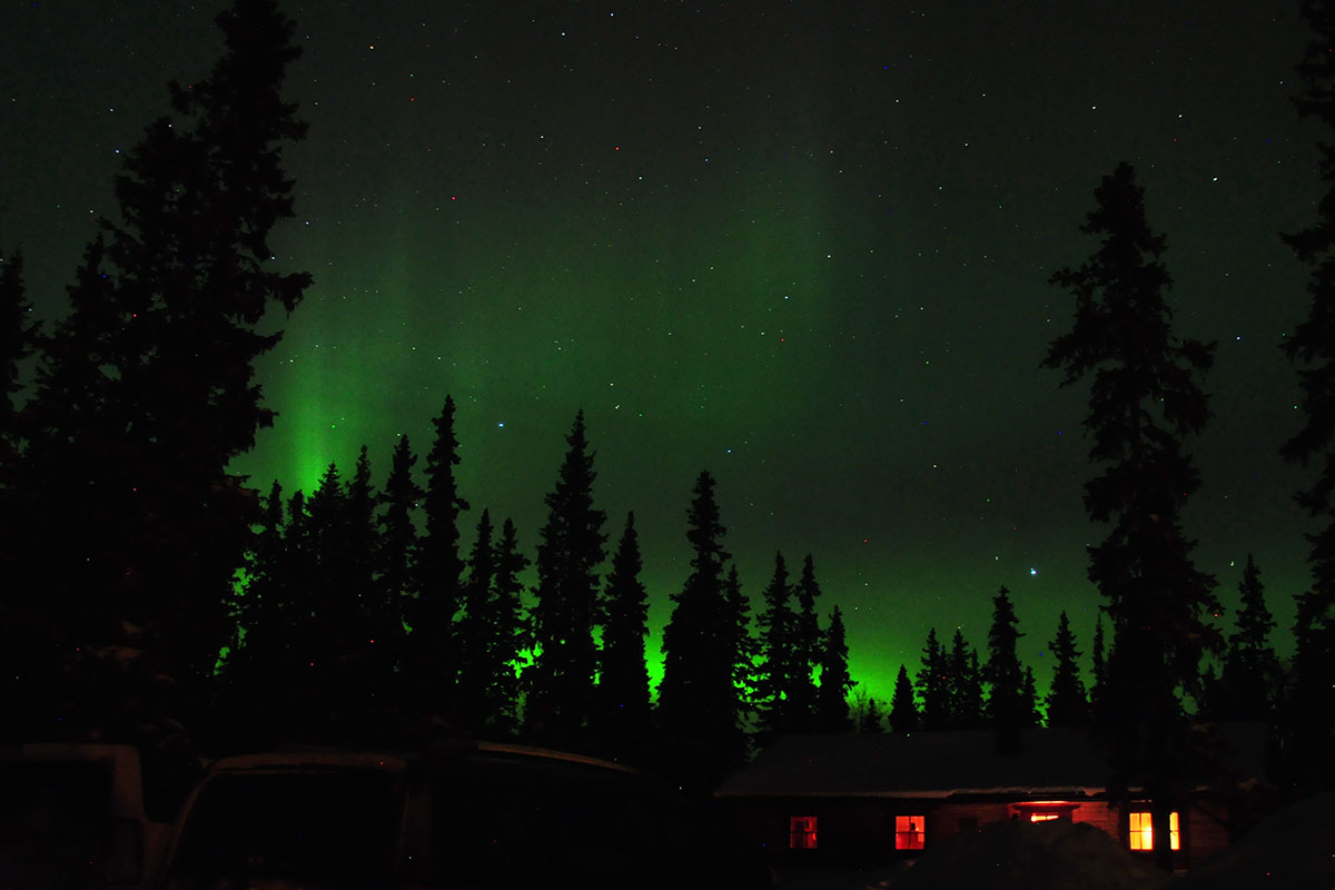 Polarlicht in Schweden (Foto: Klaus Wahl)