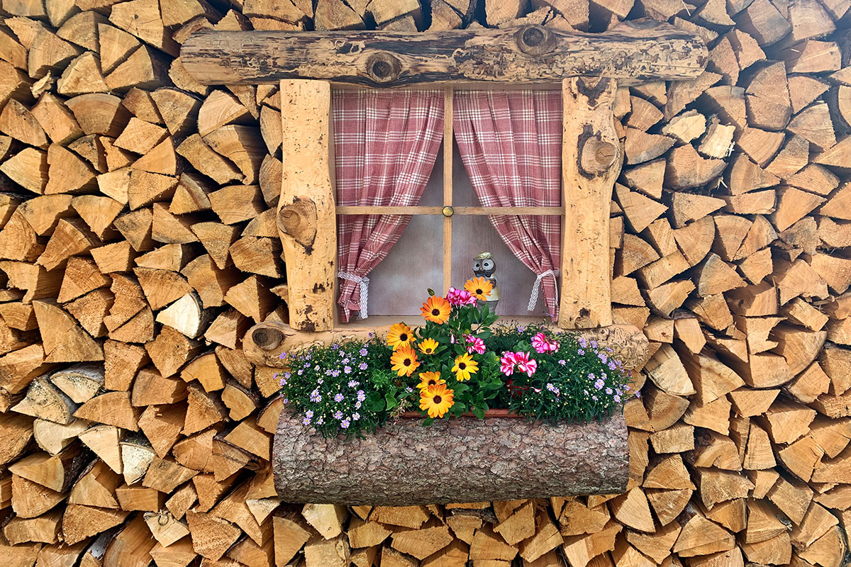 Grünes Band: Holzstapel bei Emstadt (Foto: Andreas Kuhrt)