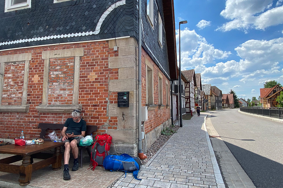 Grünes Band: Rast in Holzhausen (Foto: Manuela Hahnebach)