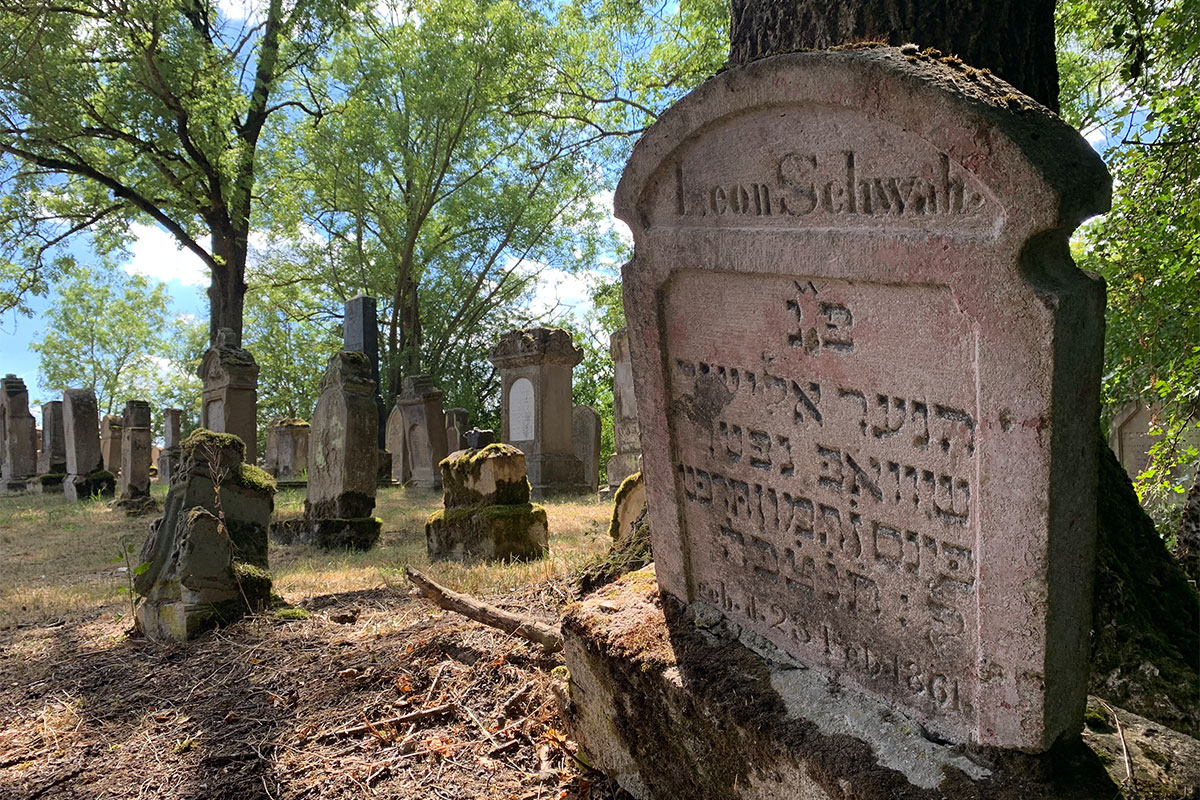 Grünes Band: jüdischer Friedhof bei Berkach (Foto: Andreas Kuhrt)