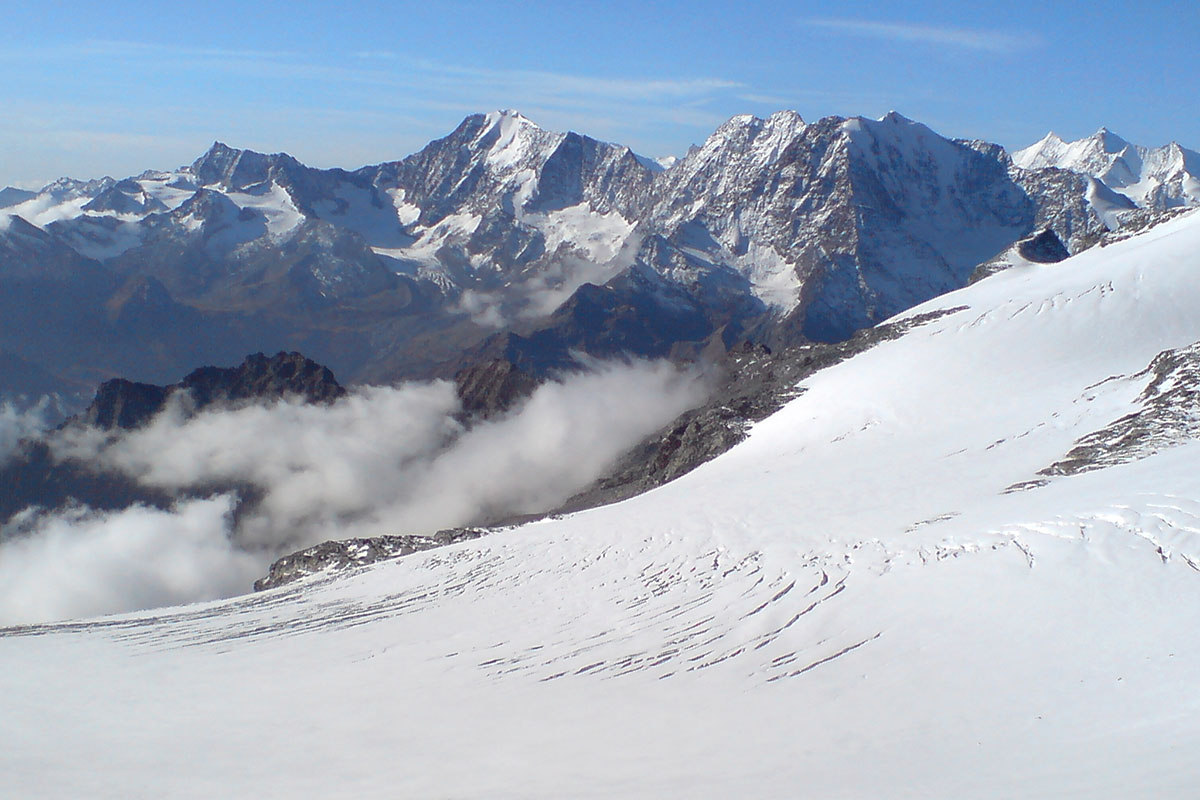 Monte Leone Gruppe: Alpjergletscher, Blick nach Westen (Foto: Olaf Färber)