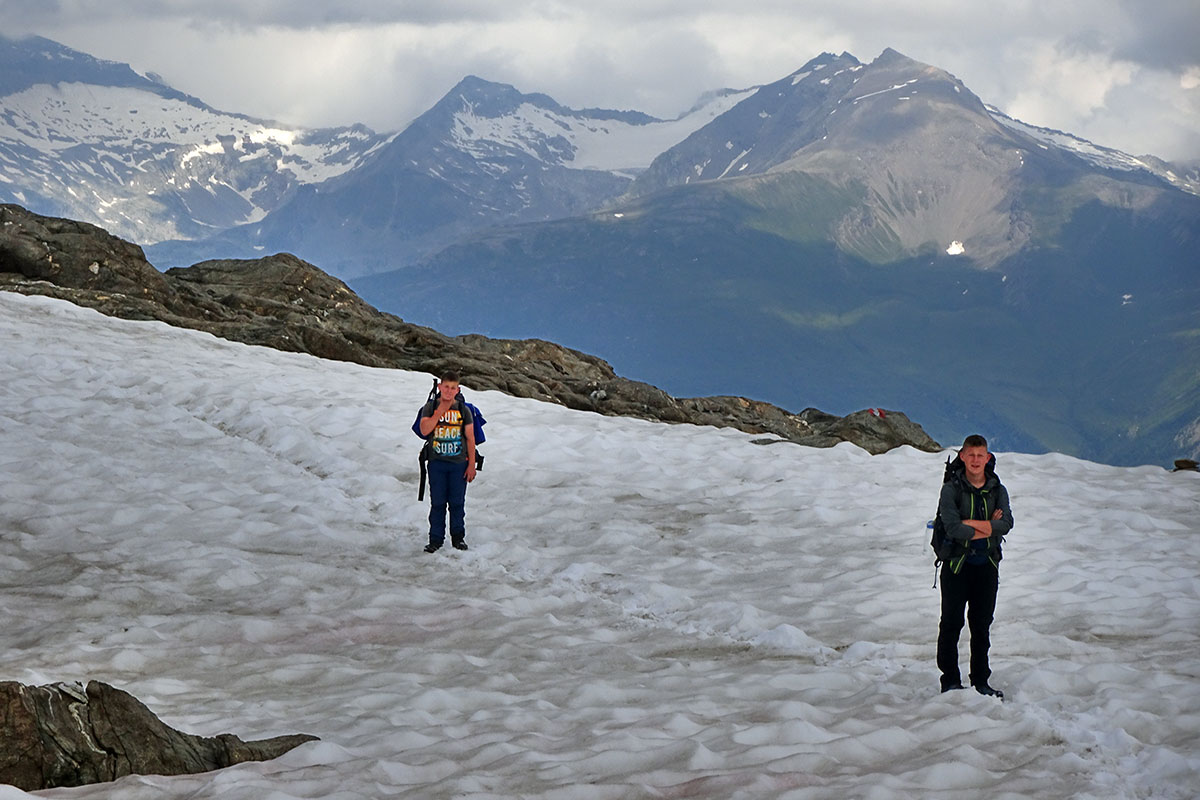 Schobergruppe: Schneefeld an der Niederen Gradenscharte (Foto: Manuela Zobolski)