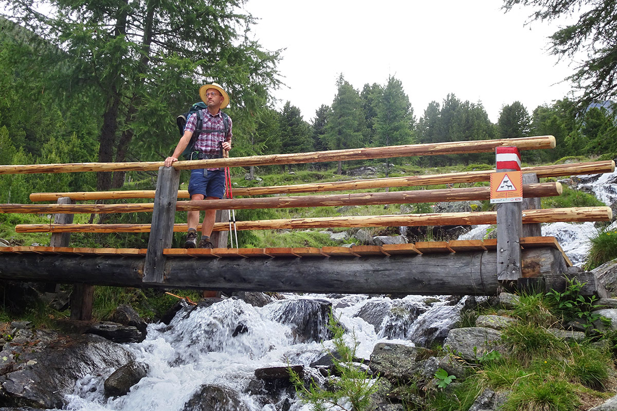 Schobergruppe: Rückweg über die Leibnitzbrücke (Foto: Manuela Zobolski)