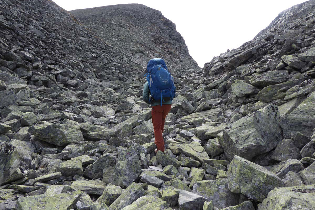 Rondane: Aufstieg durchs Doralsglupen (Andrea Schäfer)