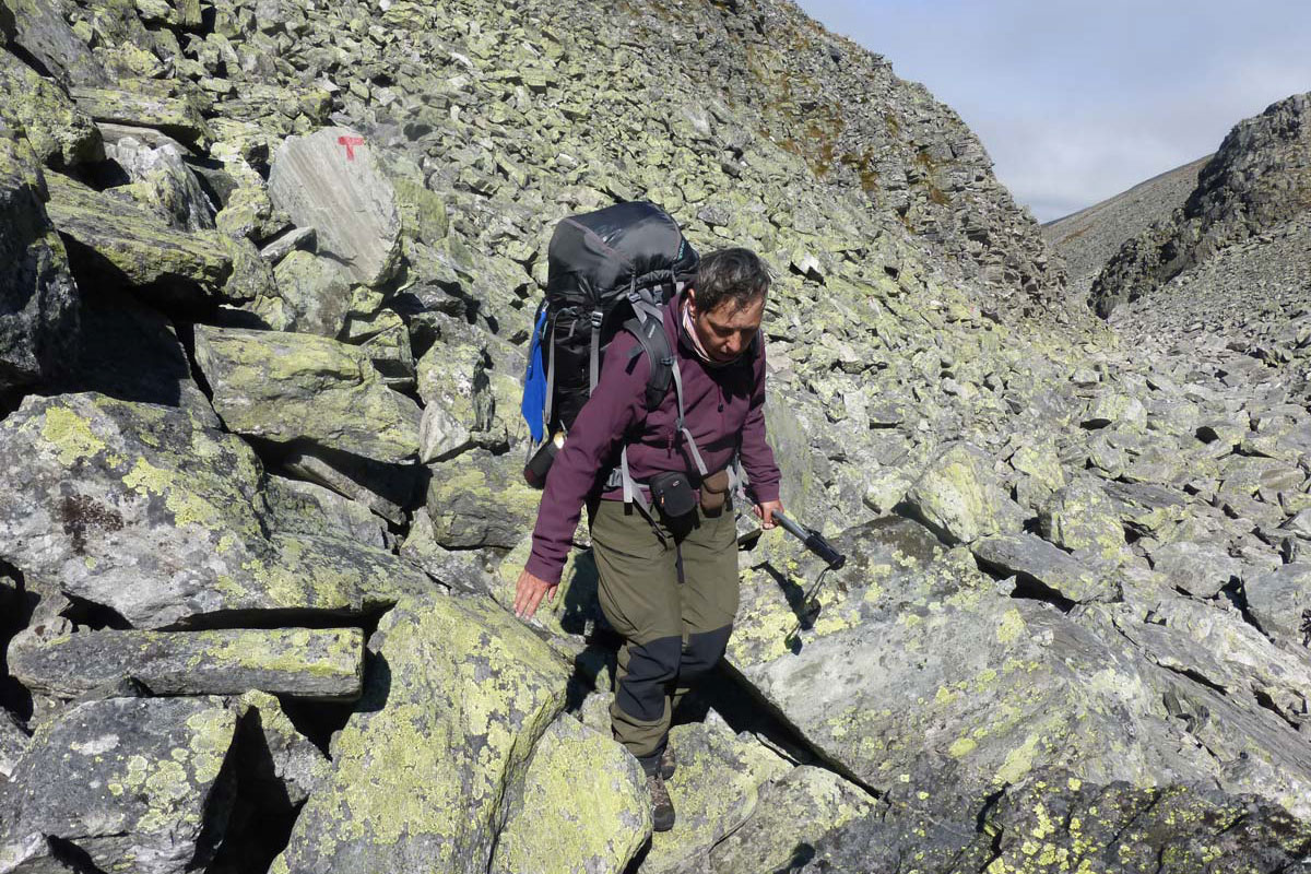 Rondane: Aufstieg durchs Doralsglupen (Andrea Schäfer)
