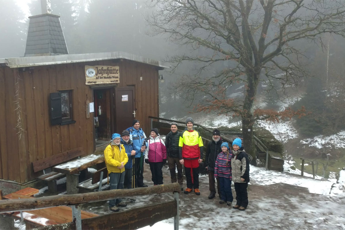 DAV Suhl: Jahresabschlusswanderung 2021: Rotteroder Höhe - Neuhöfer Wiesen