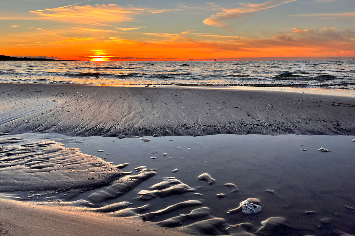 2022 Estland: Hiiumaa: Halbinsel Kõpu: Palli Strand (Foto: Manuela Hahnebach)