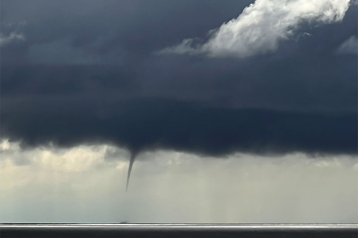 2022 Estland: Tornado auf der Ostsee (Foto: Manuela Hahnebach)