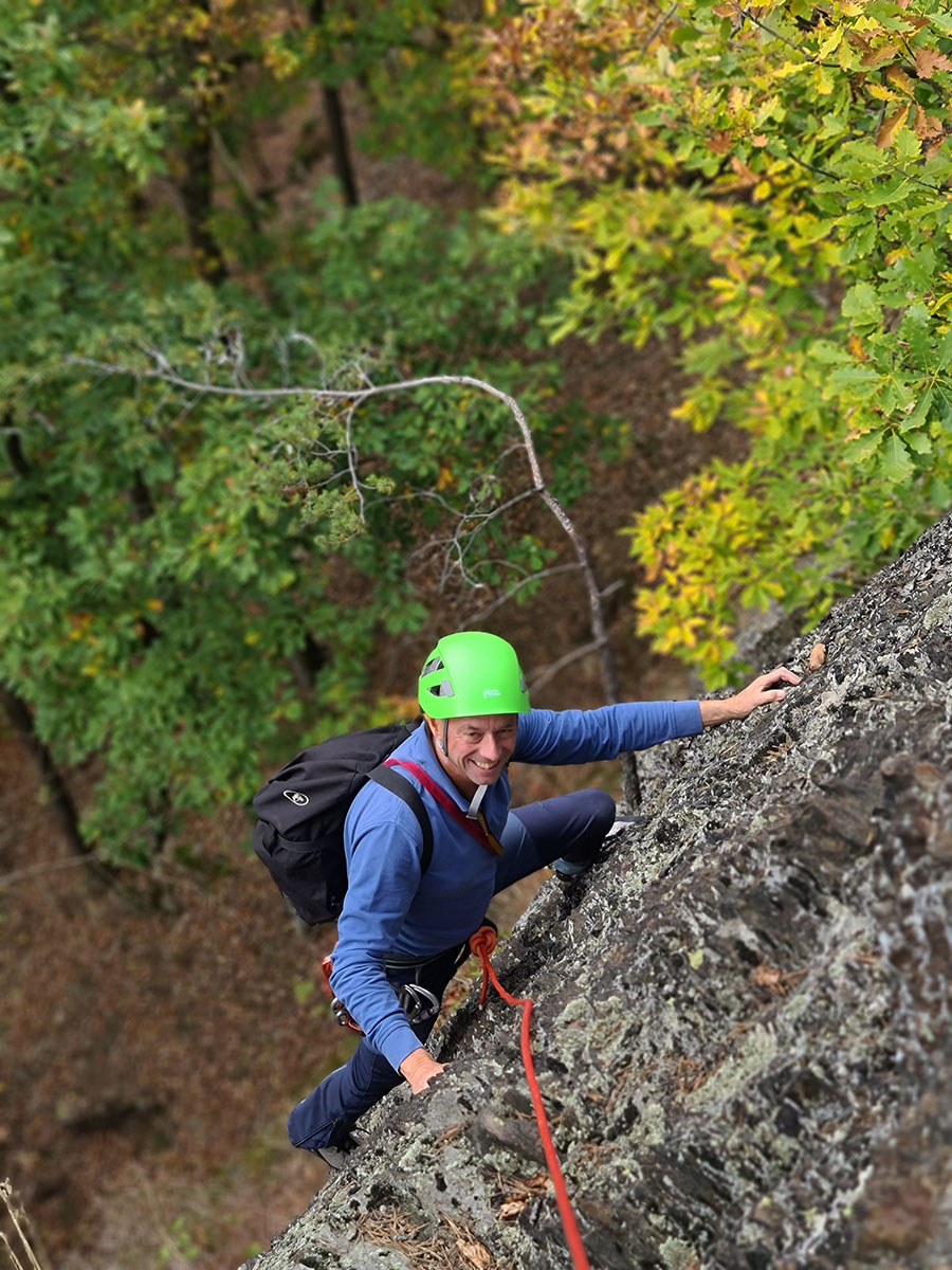 10.2022 Ü60-Klettergruppe Arnstadt: Kirchfelsen-Südwand (Thomas Wall)