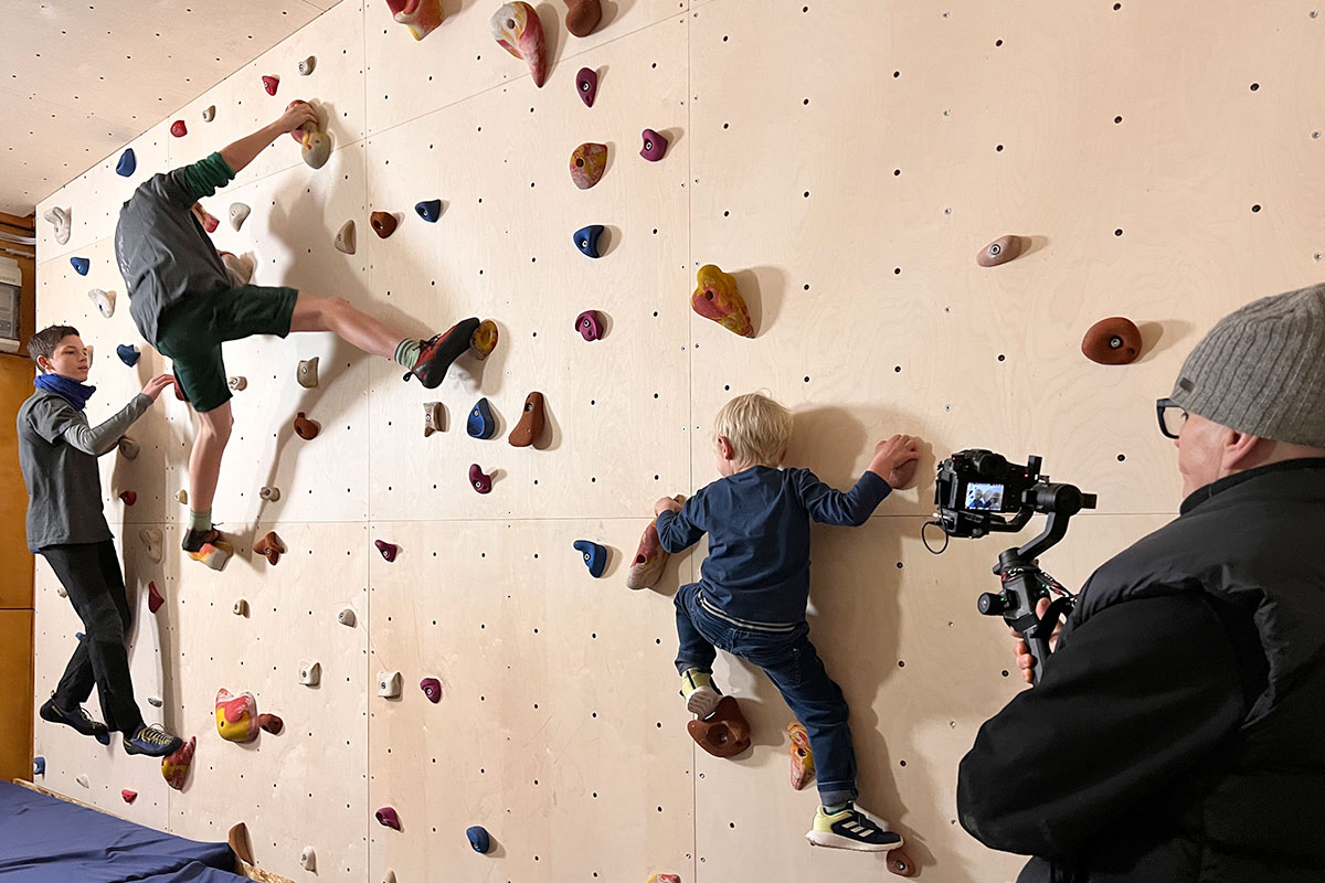 14.12.2022: Eröffnung des Boulderraums des DAV Suhl (Foto: Manuela Hahnebach)