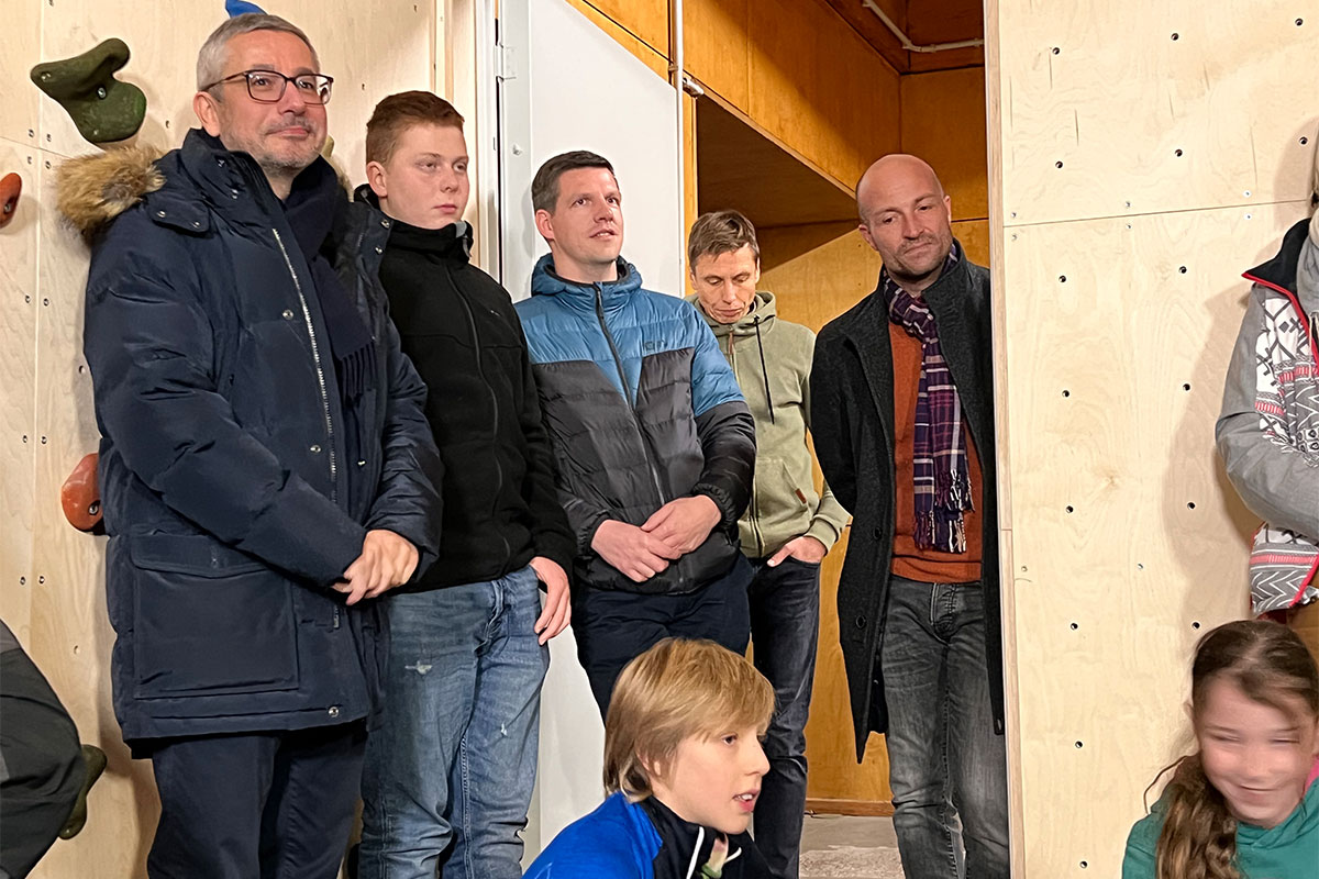 14.12.2022: Eröffnung des Boulderraums des DAV Suhl (Foto: Manuela Hahnebach)