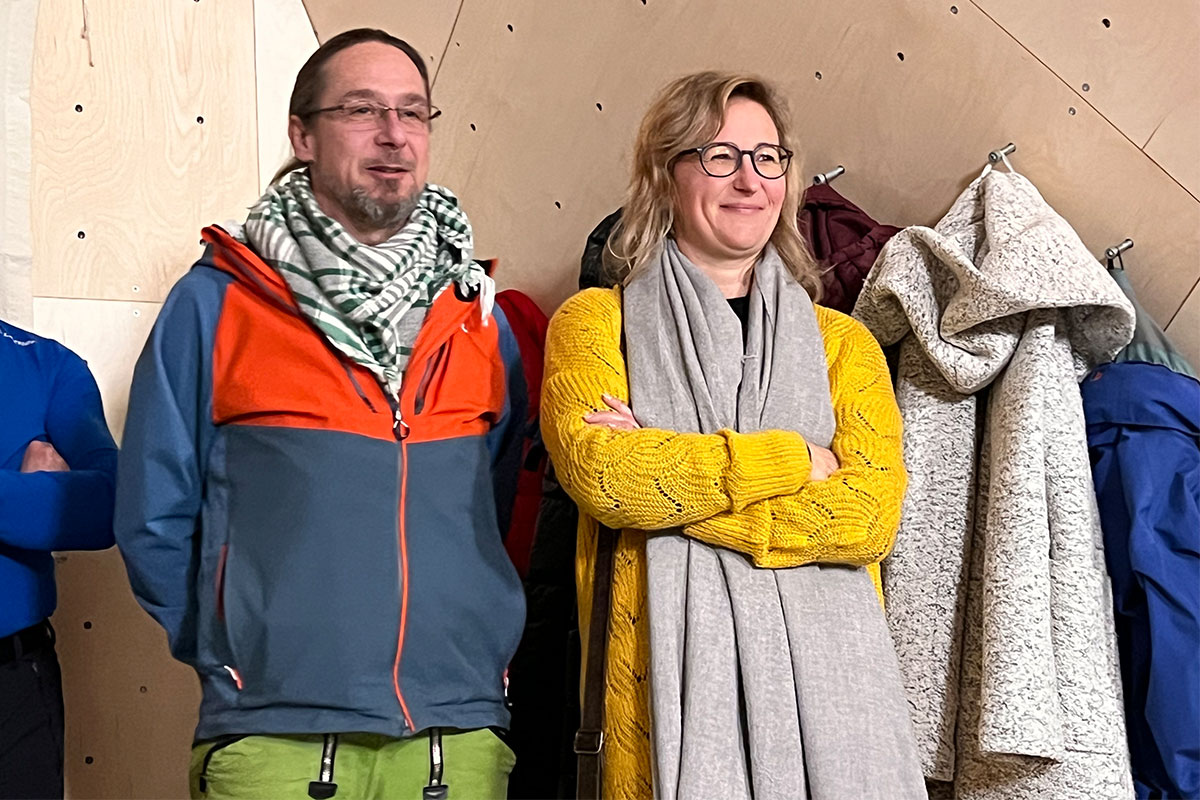 14.12.2022: Eröffnung des Boulderraums des DAV Suhl (Foto: Manuela Hahnebach)