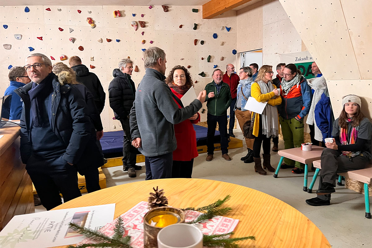14.12.2022: Eröffnung des Boulderraums des DAV Suhl (Foto: Manuela Hahnebach)