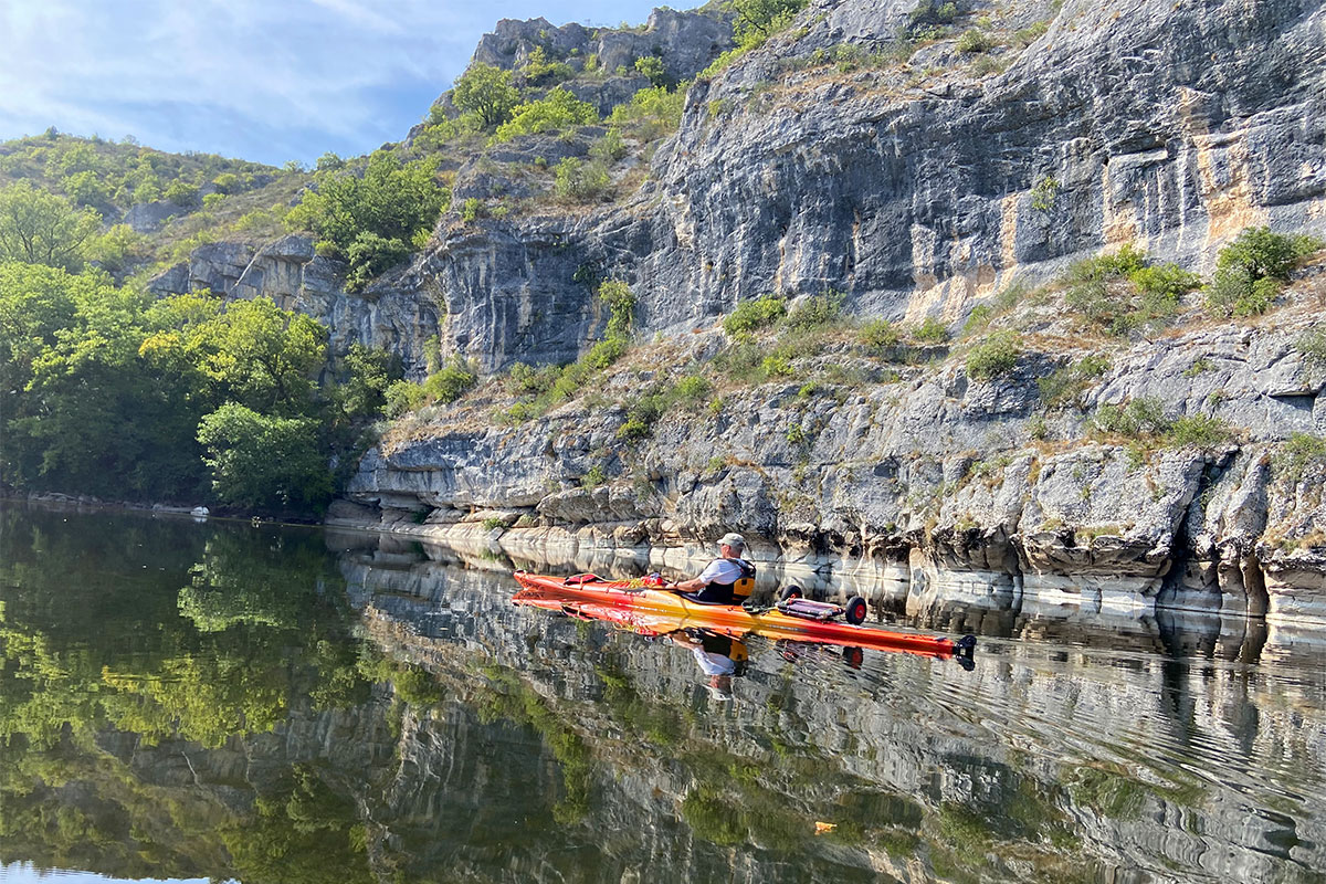 2022: Paddeln auf der Dordogne, Uta + Steffen Respondek (Foto: Uta Respondek)