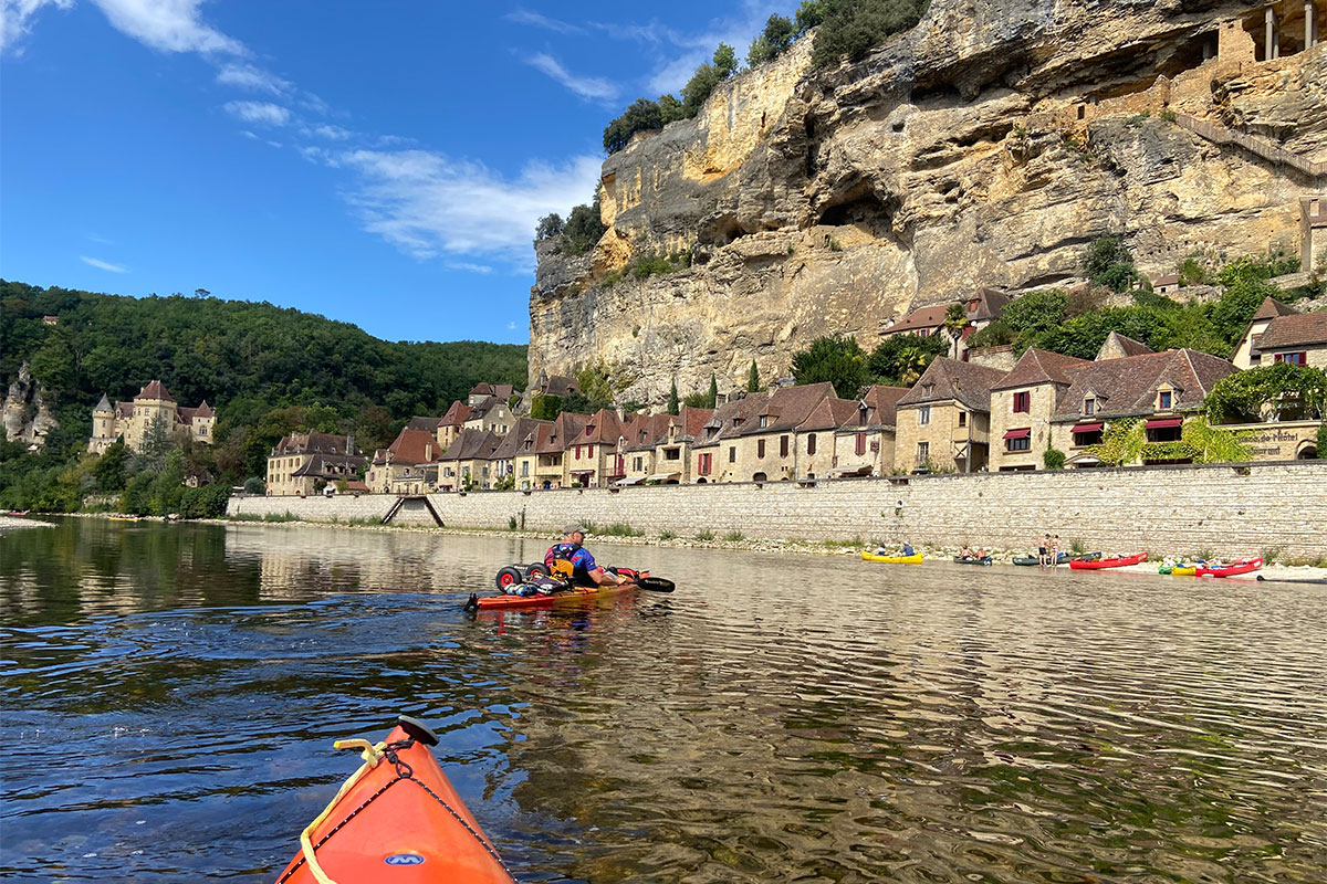 2022: Paddeln auf der Dordogne, Uta + Steffen Respondek (Foto: Uta Respondek)