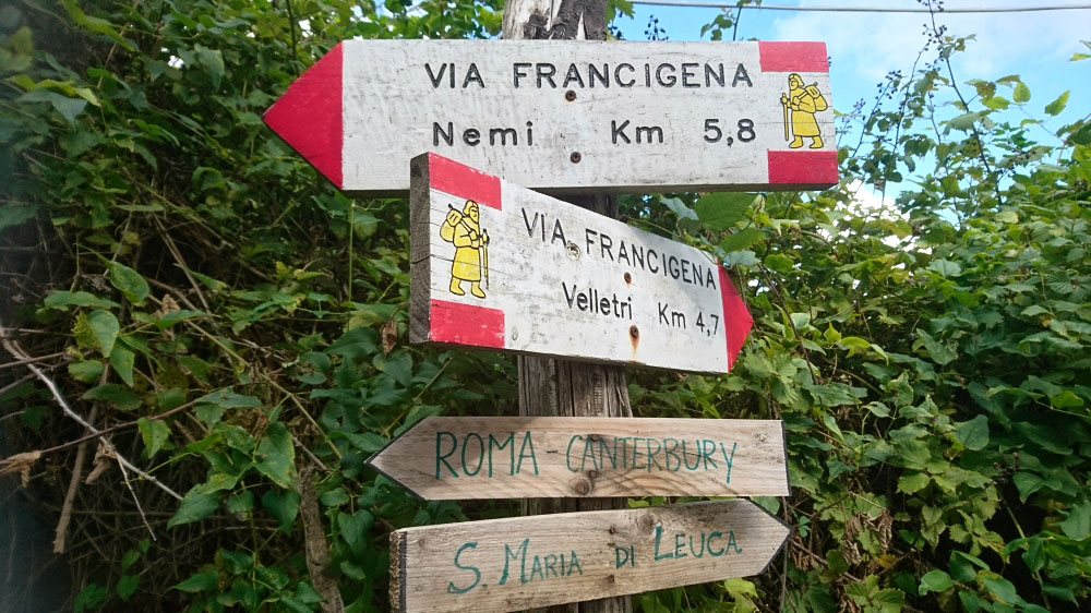 2022 Via Appia Antica: Pilgerweg Via Francigena (Foto: Monika Schild)