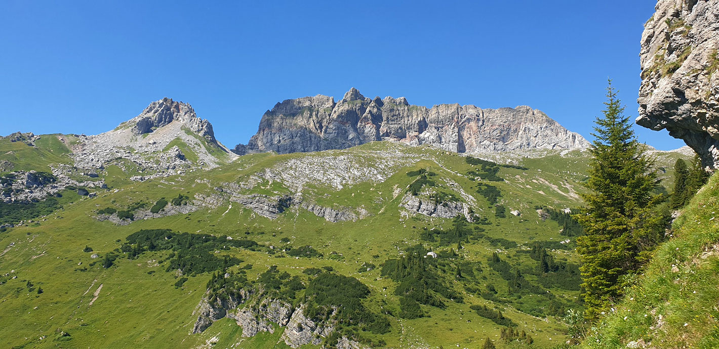 2022 Lechquellengebirge: Blick zur Roten Wand (Foto: Christian Lange)
