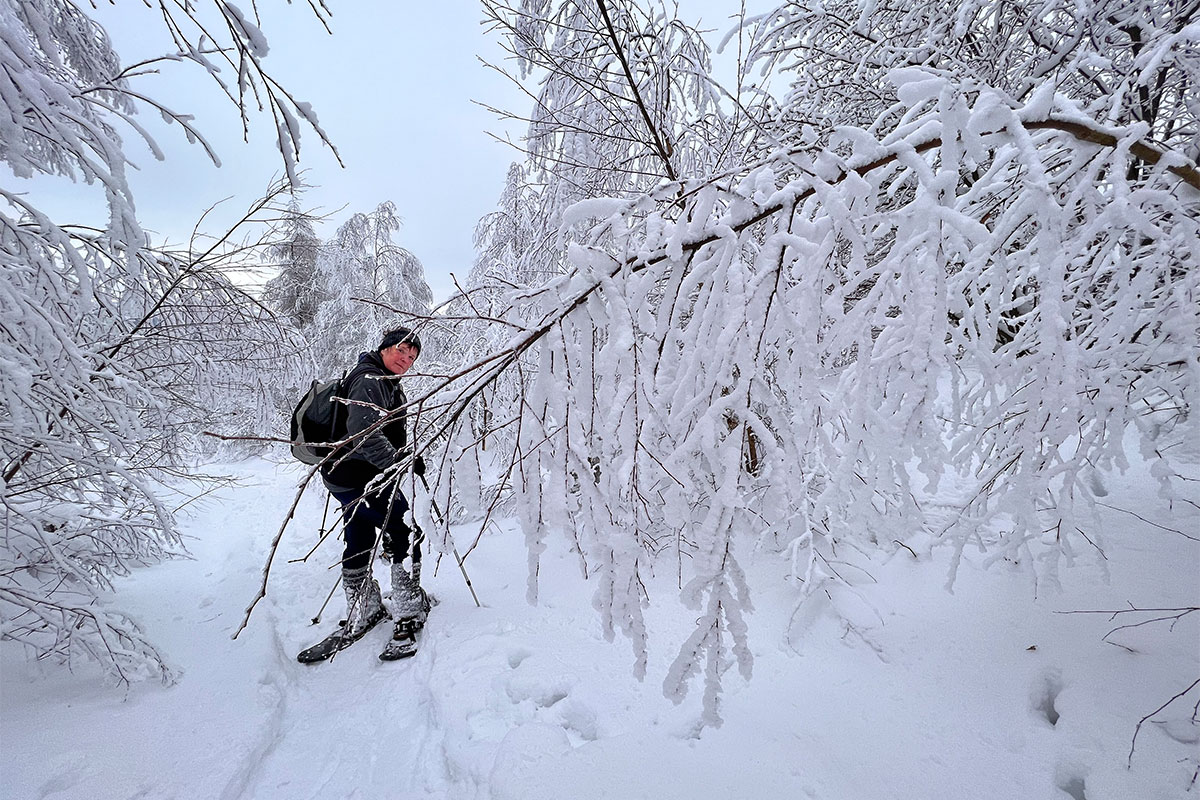 DAV Suhl: Schneeschuhwanderung: Zella-Mehlis-Heinrichsbach (Foto: Manuela Hahnebach, 29.01.2023)