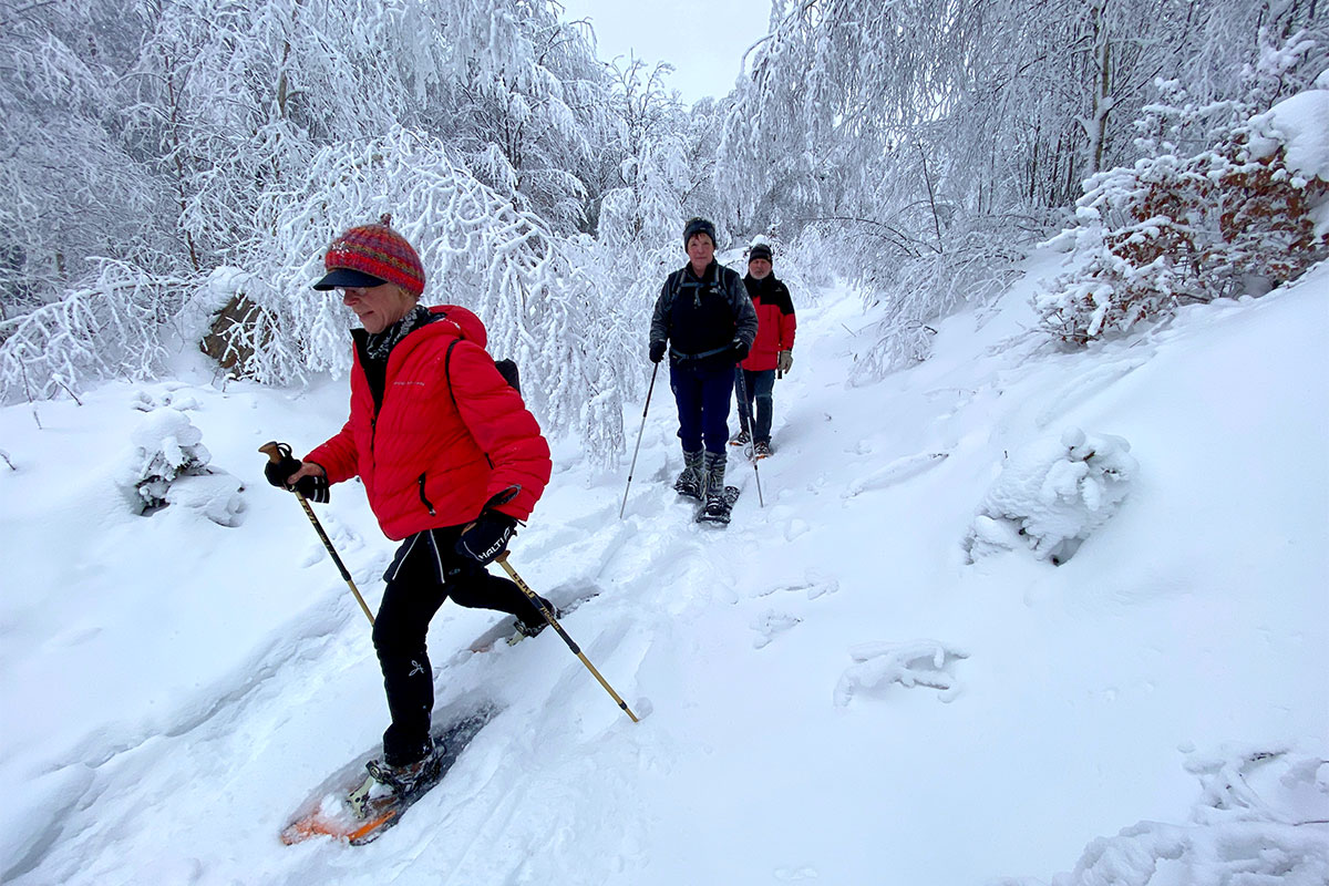 DAV Suhl: Schneeschuhwanderung: Zella-Mehlis-Heinrichsbach (Foto: Andreas Kuhrt, 29.01.2023)