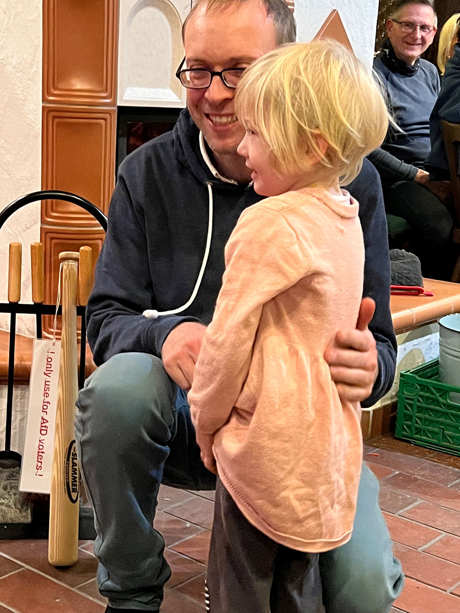 Waldhaus Ruppertus Zella-Mehlis: DAV-Suhl-Weihnachtsfeier 2023 (Manuela Hahnebach)