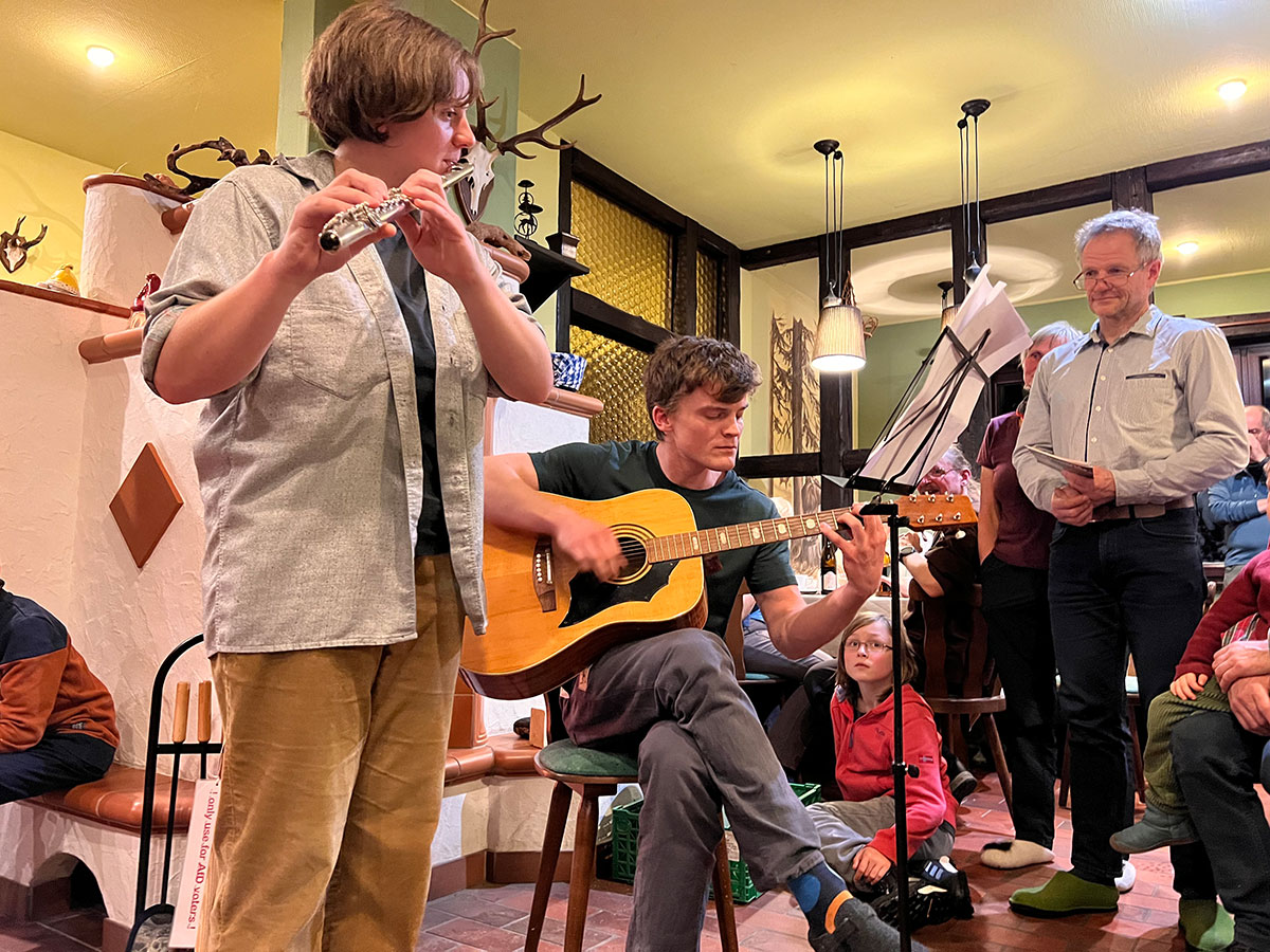 Waldhaus Ruppertus Zella-Mehlis: DAV-Suhl-Weihnachtsfeier 2023 (Manuela Hahnebach)