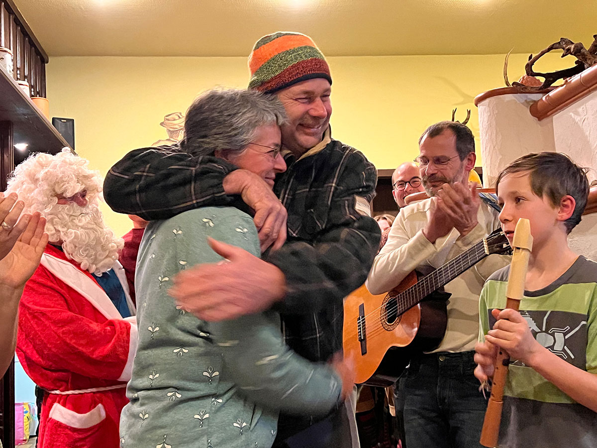 Waldhaus Ruppertus Zella-Mehlis: DAV-Suhl-Weihnachtsfeier 2023 (Manuela Hahnebach)