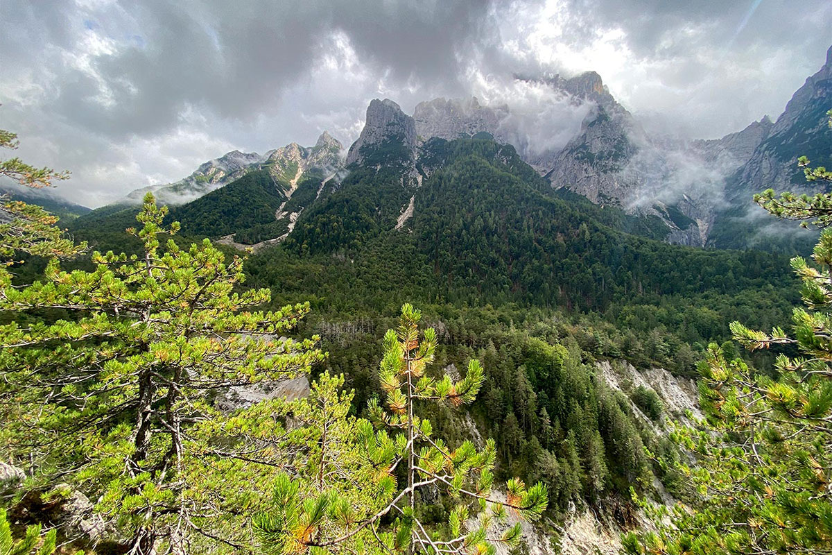 Friaul 2023: Blick zum Montasio am Ende des Val Dogna (Andreas Kuhrt)