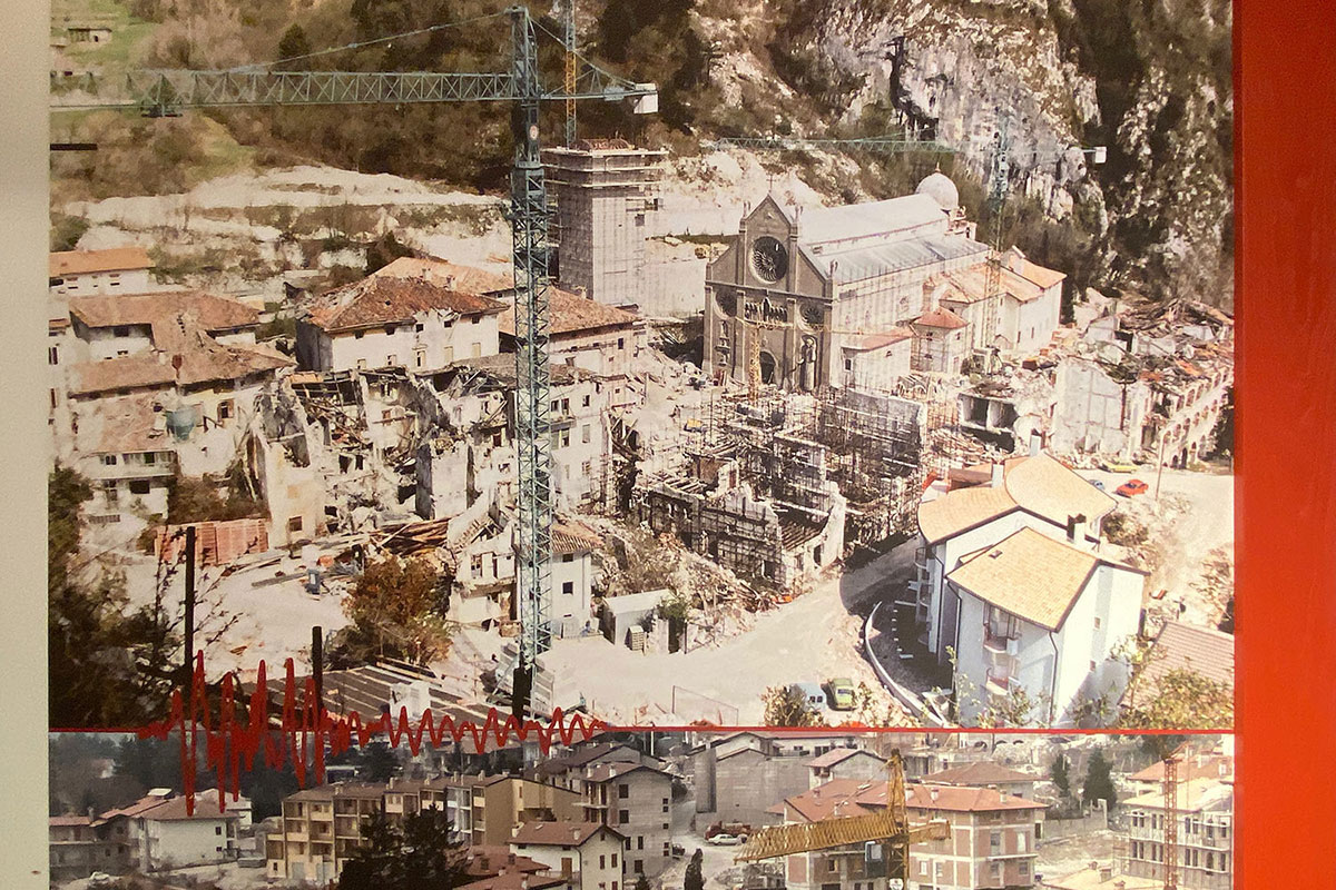 Friaul 2023: Gemona: Ausstellung Erdbeben 1976 (Andreas Kuhrt)