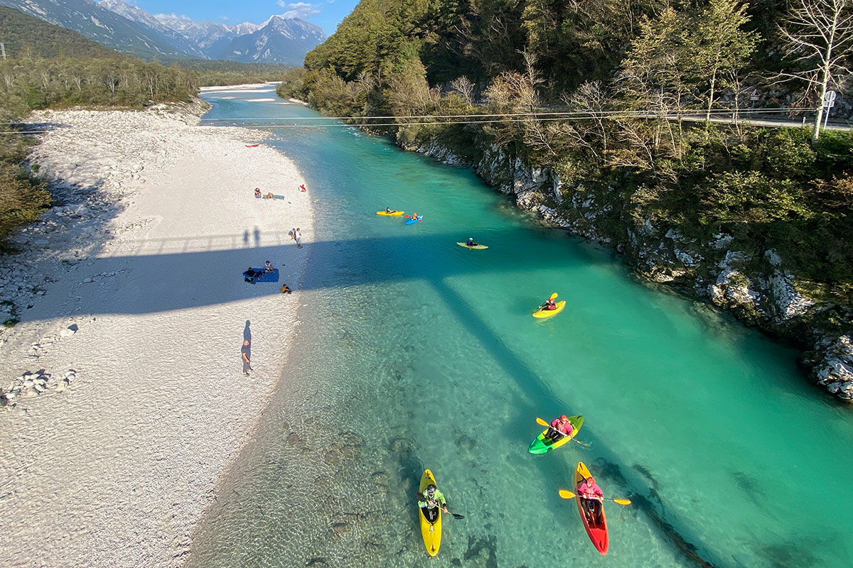 Friaul 2023: Slowenien: Rafting auf der Soča (Andreas Kuhrt)